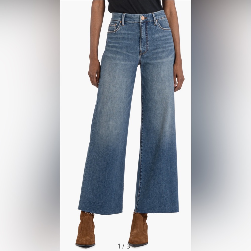 KUT from the Kloth - Meg High Rise Fab Ab Wide Leg Jeans